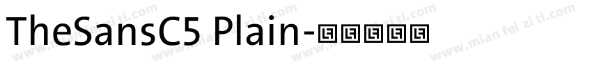 TheSansC5 Plain字体转换